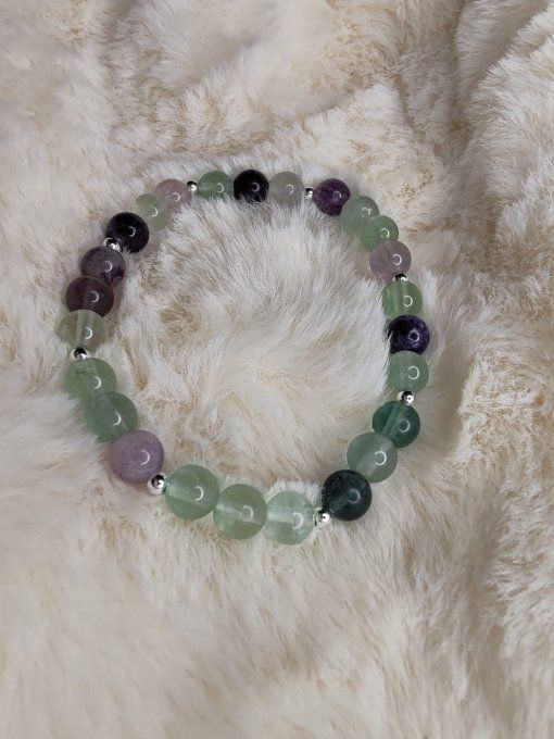 Bracelet élastique Fluorite