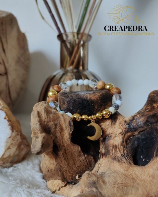 Bracelet aromathérapie - Lune