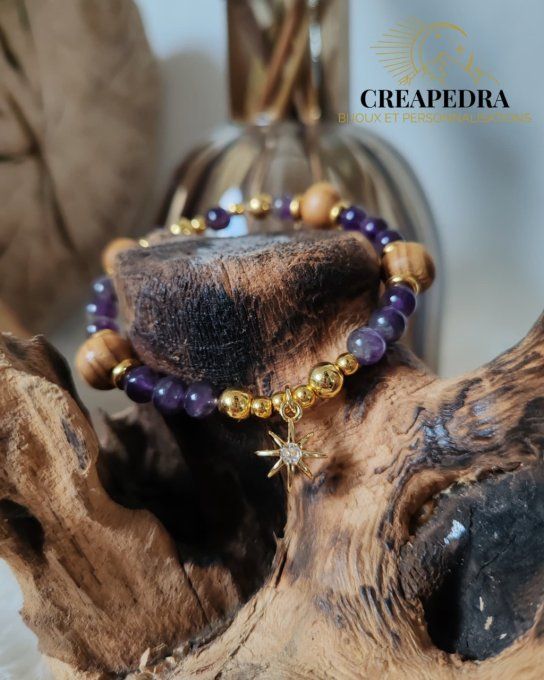 Bracelet aromathérapie - Etoile du berger