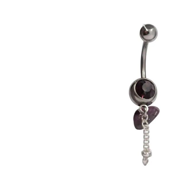 Piercing nombril Grenat